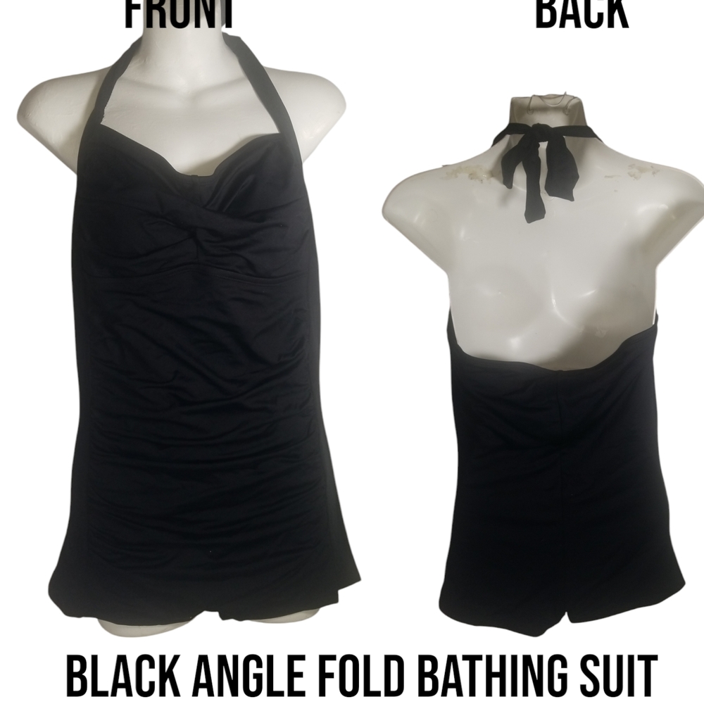 Black Halter Neck Swimsuit